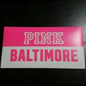 Vs Pink city sticker (Baltimore) style #1 rare htf